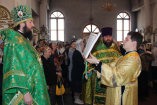 30-Архиерейское богослужение на праздник Входа Господня в Иерусалим  в Андреевском кафедральном соборе г.Усть-Каменогорска